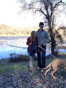 Luna getting cray on the trails