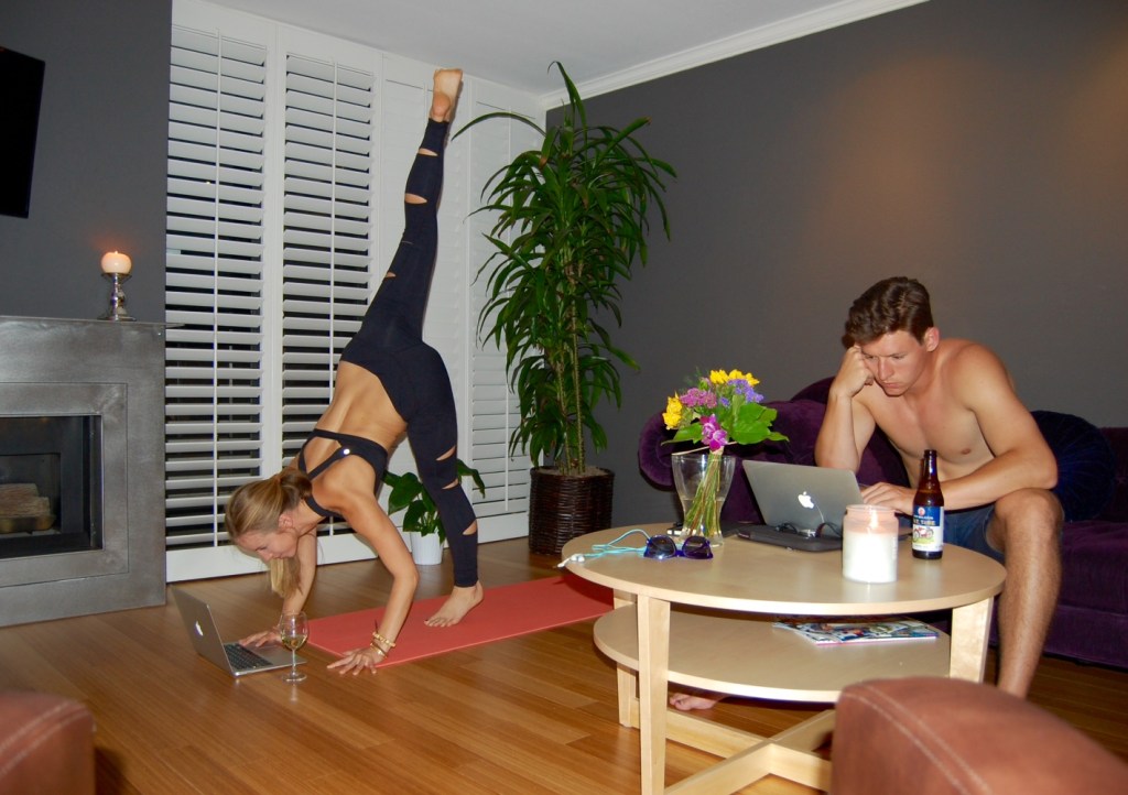 Now we have all kinds of room for couches and yoga