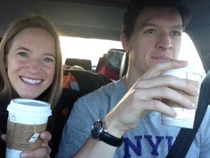 Road trip selfies. Ah, youth.